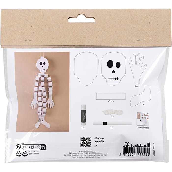 DIY Halloween Craft - Paper Skeleton