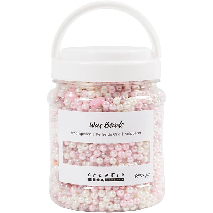Bucket of Wax Beads - Pastel colours, 6,000+ pcs