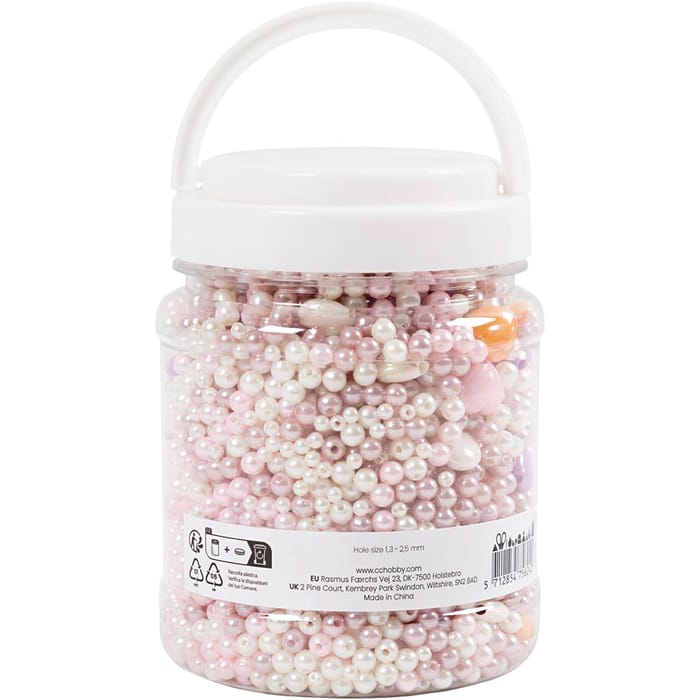 Bucket of Wax Beads - Pastel colours, 6,000+ pcs