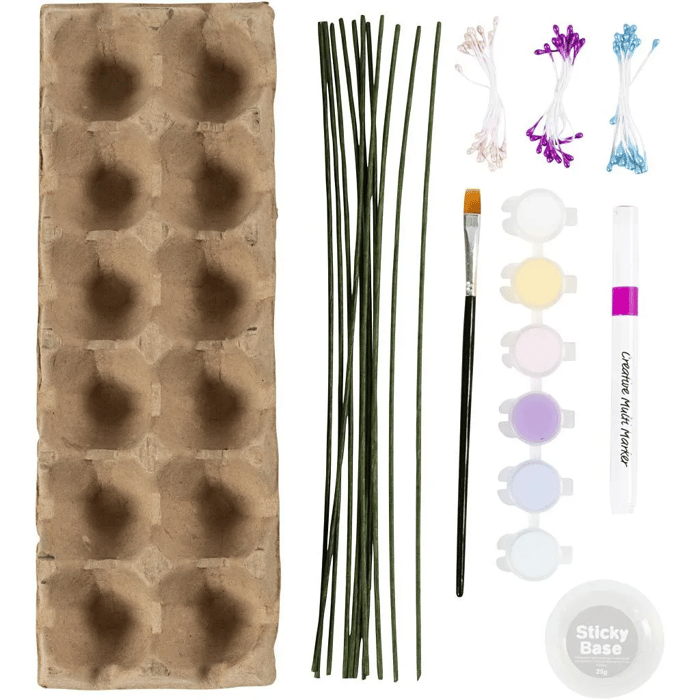 DIY Egg Carton Flowers