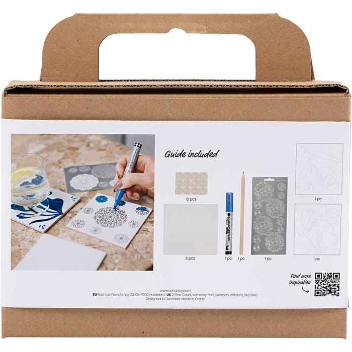 Decorate Ceramic Coasters, 3 pcs