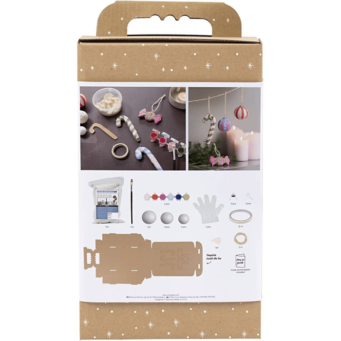 Paper Pulp Sculpting Kit - Christmas Ornaments