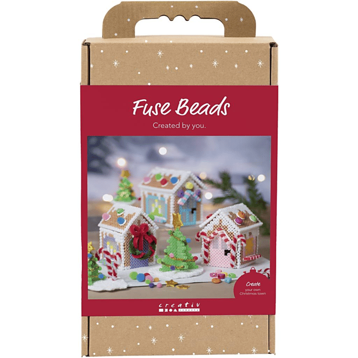 DIY Fuse Bead Gingerbread Houses