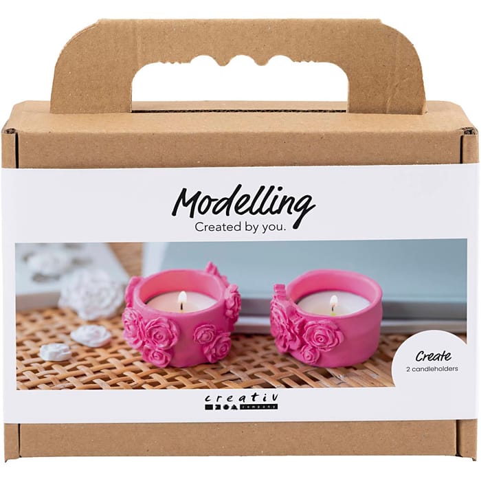 Clay Modelling Kit - Tea Candle Holders, 2 pcs