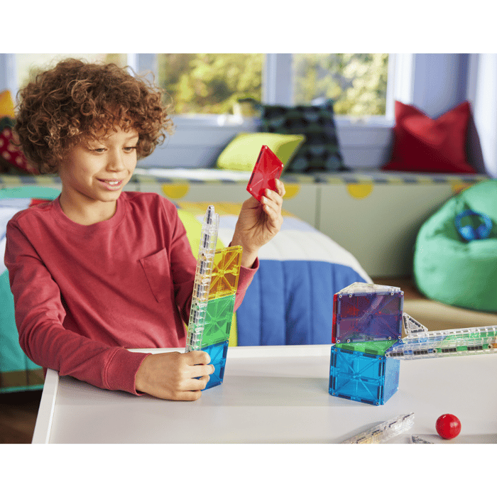 Magna-Tiles | Rail Racers Marble Run, 33 pcs