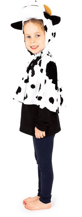 Cow Costume, Size 3-7 yrs