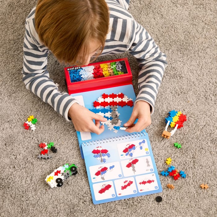 Plus-Plus - Activity Pad, Transportation, 125 pcs
