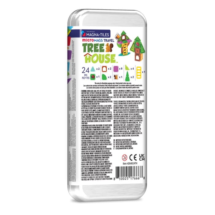 Magna-Tiles | microMAGS Treehouse, 24 pcs