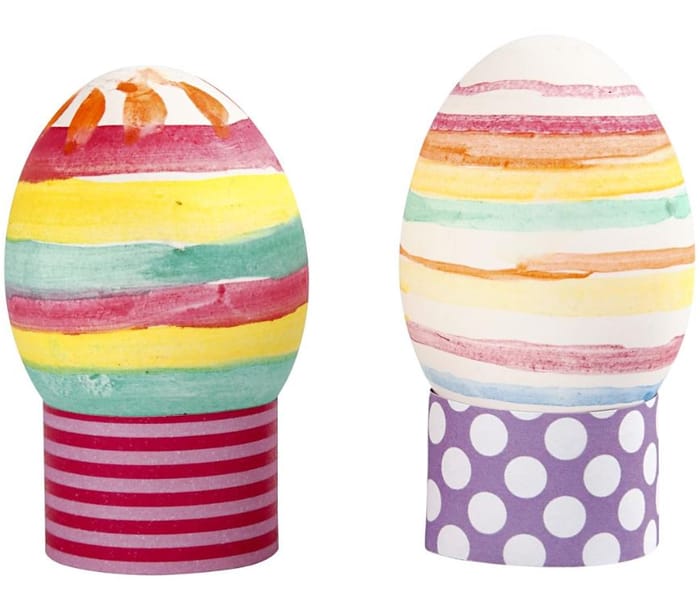 Craft Lathe for Egg Painting w. 8 Colours + Brush