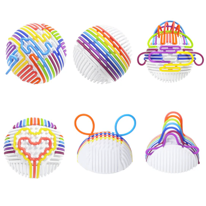 Fidget Activity Ball Ø11 cm - White