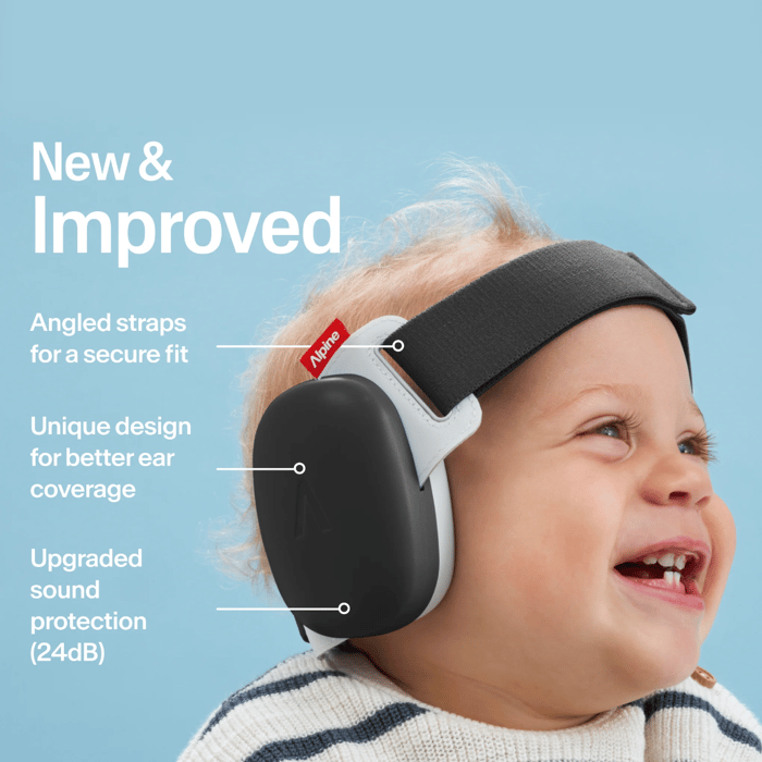 Muffy Baby Earmuffs 1-4 yrs - Black