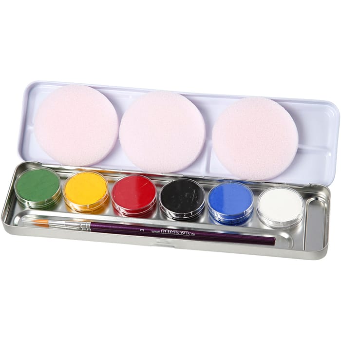 Face Paint - Palette with 6 Colours, Basic