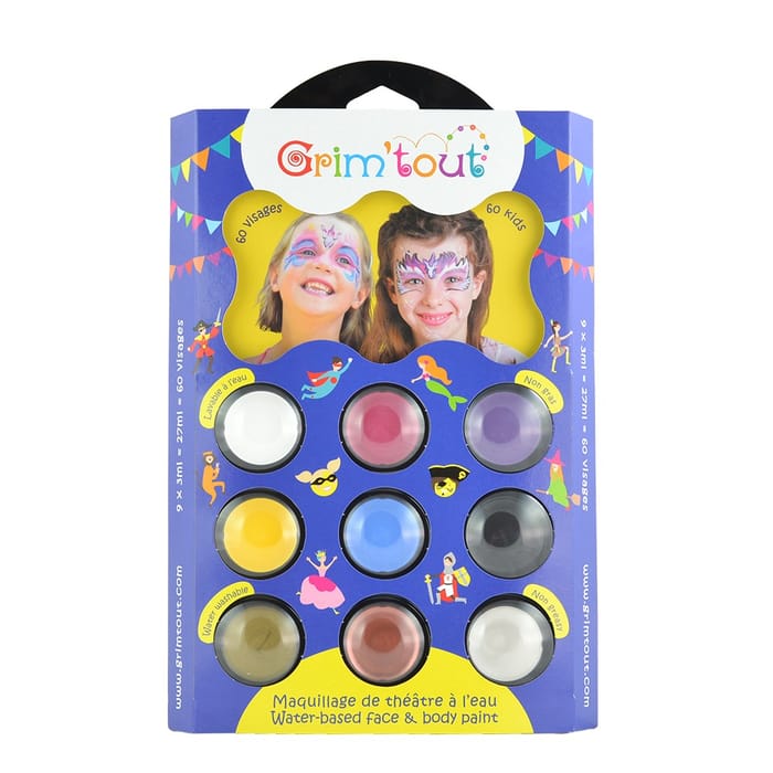 Face Paint - Palette with 9 Colours, Unicorn