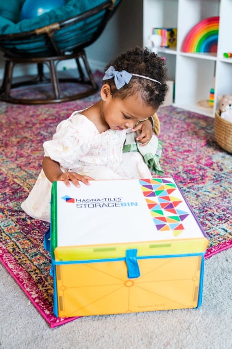 Magna-Tiles | Playmat and Storage Bin