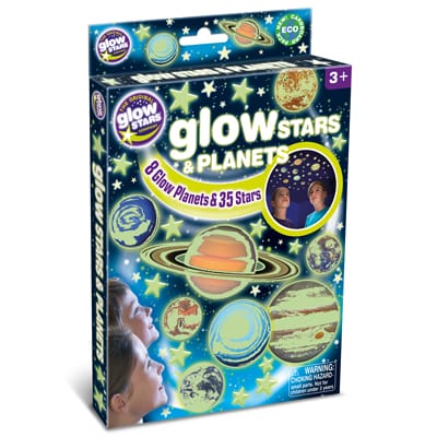 Glow in the Dark - Planets and Stars, 43 pcs