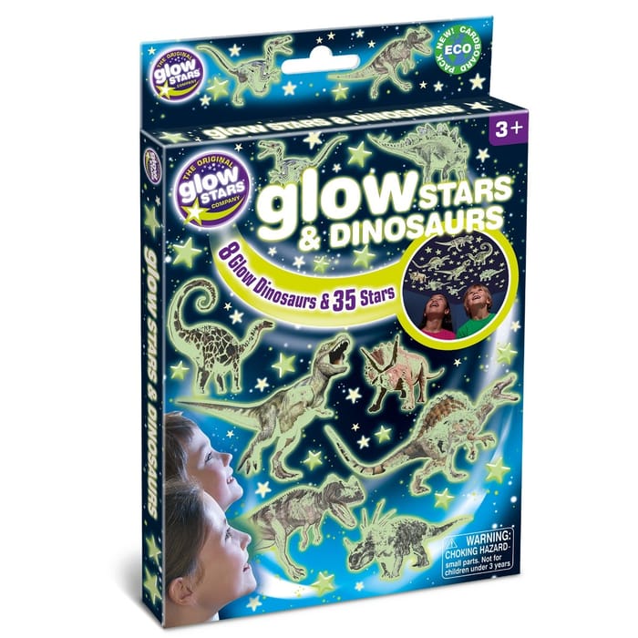 Glow in the Dark - Dinosaurs and Stars, 43 pcs