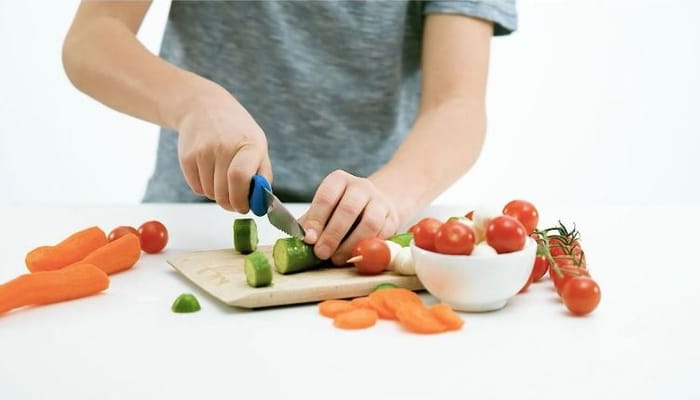 Kitchen Knife Set for Kids - Pink/Purple