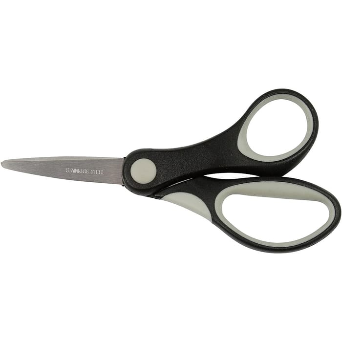 Kids' Soft-Grip Scissors L:13 cm - Right Handed