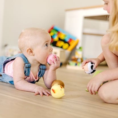 Rollables Baby Balls - Farm Friends, 4 pcs