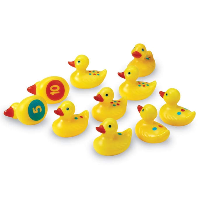 Number Fun Ducks Bath Toys, 10 pcs