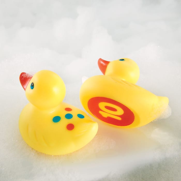 Number Fun Ducks Bath Toys, 10 pcs