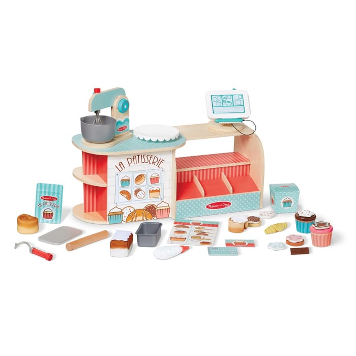 Wooden La Patisserie Bakery, 39 pcs