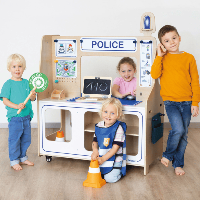 2-in-1 Fire & Police Station