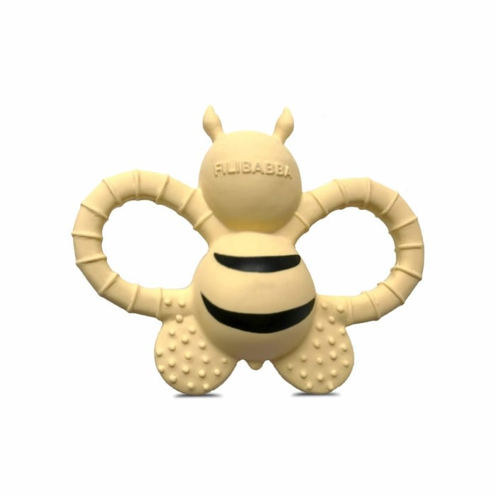 Teether Toy 100% Natural Rubber - Bella the Bee