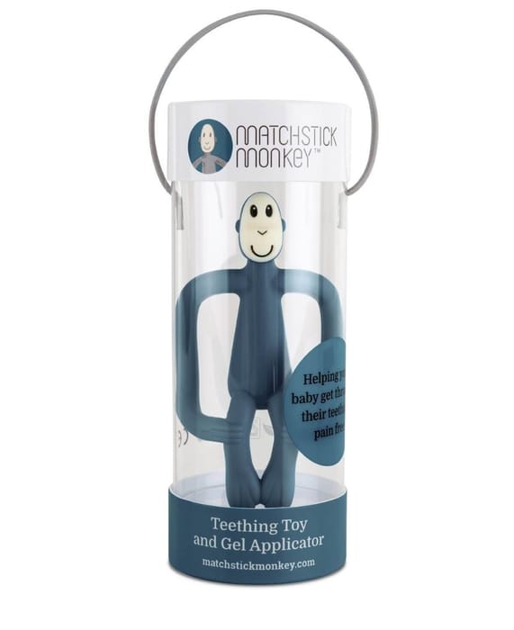 Matchstick Monkey Teething Toy - Dark Blue