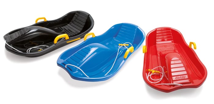 Snow Sled with Brakes (assorted colours)