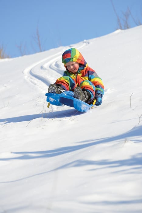 Snow Sled with Brakes (assorted colours)
