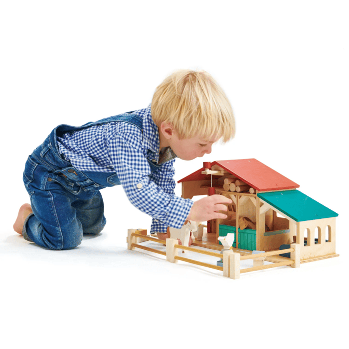 Toy Farm with Animals and Accessories, 22 pcs