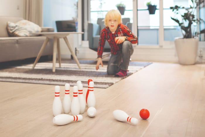 Wooden Bowling Game (Birch Wood)