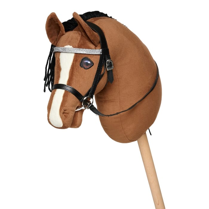Cheval Roi Accs - Bridle, Black/Silver Rhinestones
