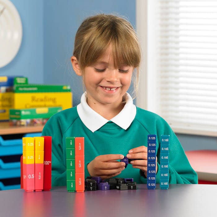 Fraction Tower Equivalency Cubes