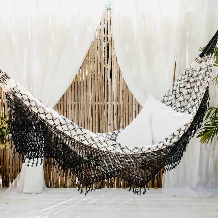 Double Hammock (Cotton) - Luxo with Fringes