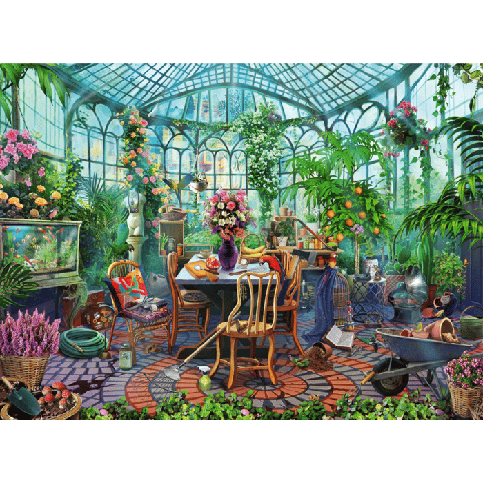 Puzzle with 500 pcs - Greenhouse Mornings