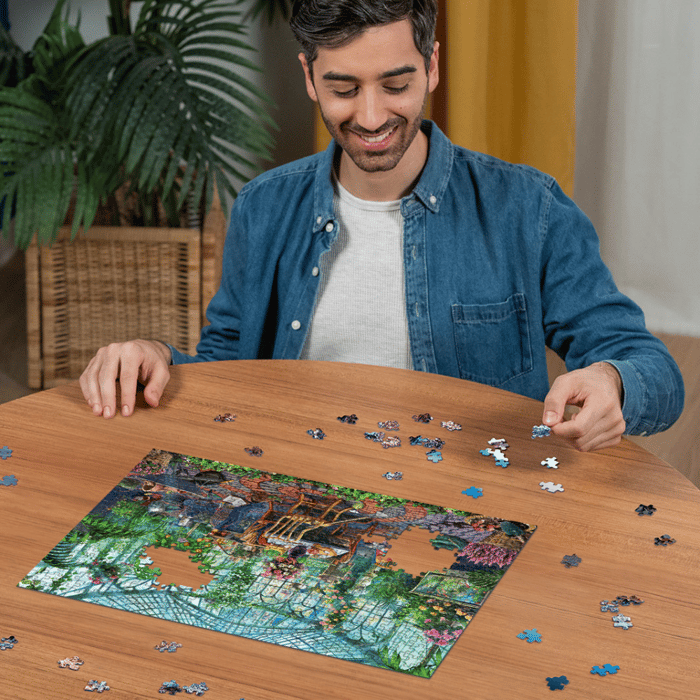 Puzzle with 500 pcs - Greenhouse Mornings
