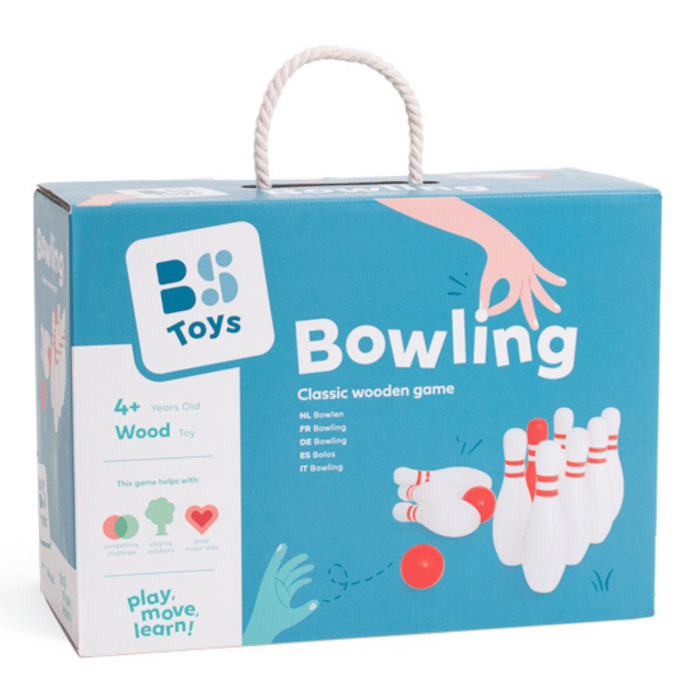 Wooden Bowling Game (Birch Wood)