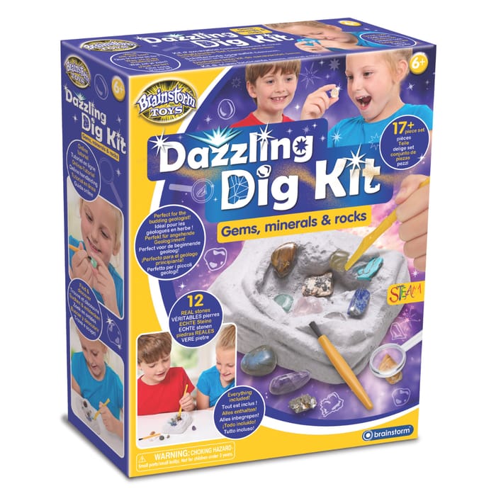 Dazzling Dig Kit - Gems, Minerals & Rocks