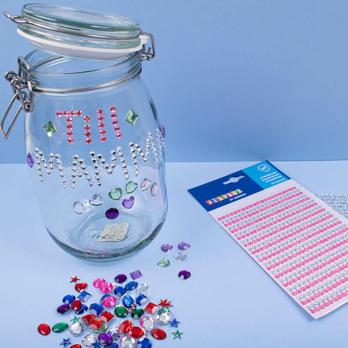 Self-Adhesive Rhinestones, 1 Sheet