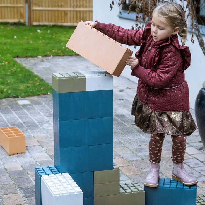 Large Building Blocks - Blue/Grey, 26 pcs