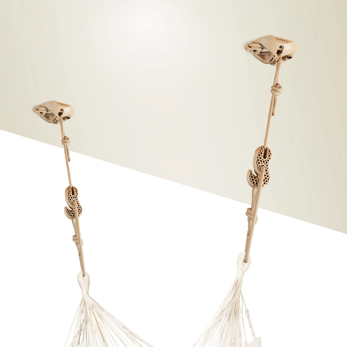 Hammock Suspension Set - Wall/Ceiling, Beige