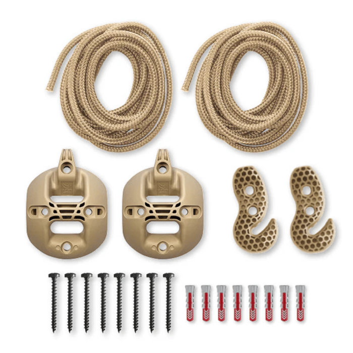 Hammock Suspension Set - Wall/Ceiling, Beige