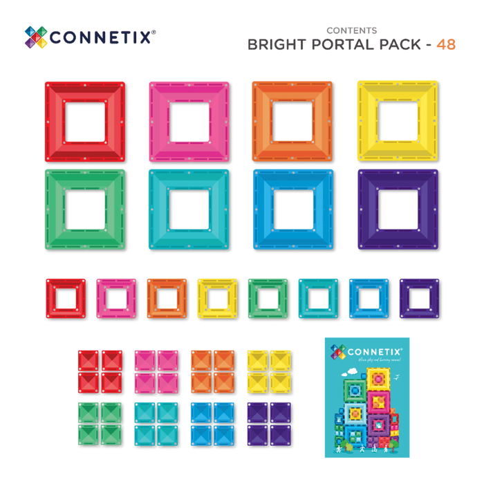 CONNETIX | Bright Portal Pack, 48 pcs