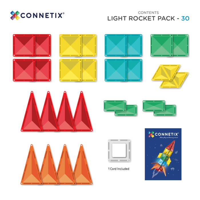 CONNETIX | Light Rocket Pack, 30 pcs