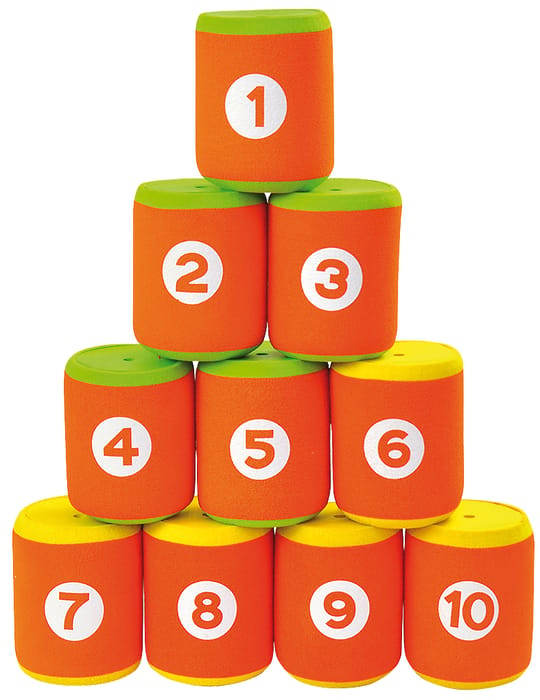Foam Can Toss Game