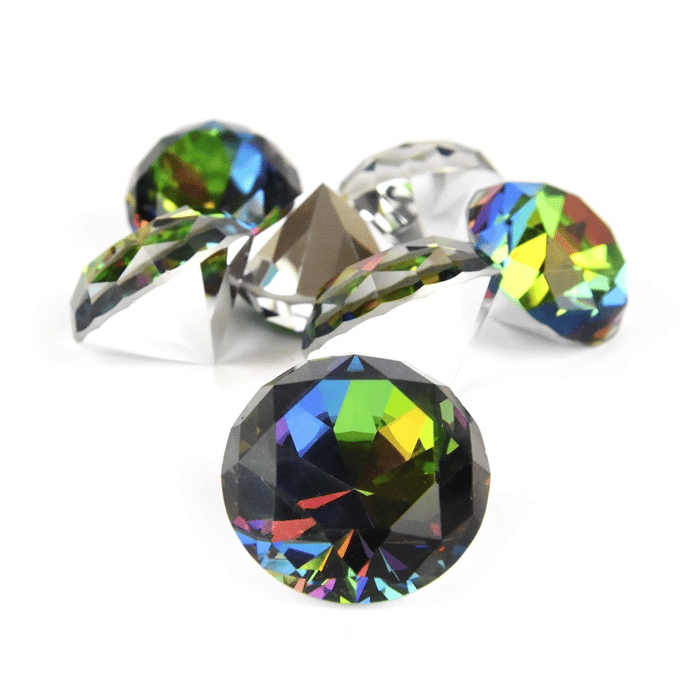 Gems Ø3 cm - Rainbow, 12 pcs