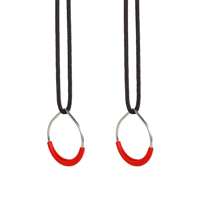 3-in-1 Swing, Trapeze & Gym Rings (Black Rope)