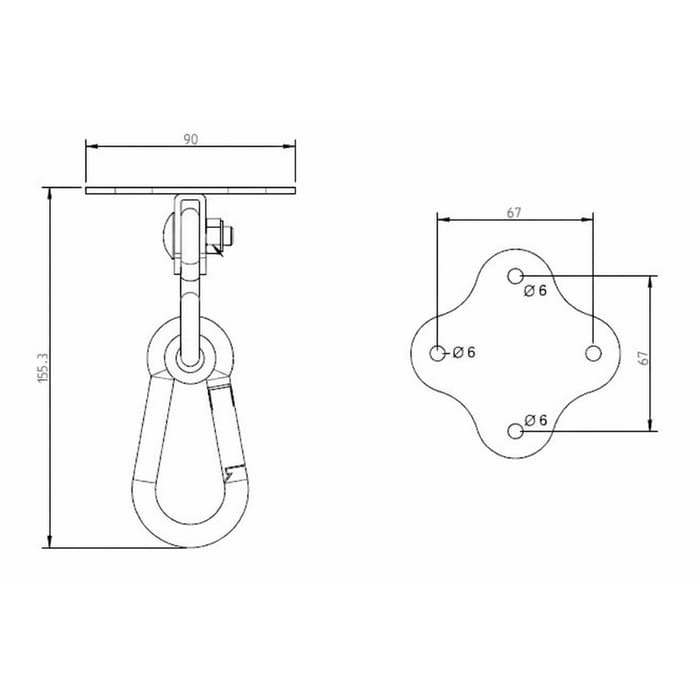 Multi-Purpose Galvanised Steel Hook